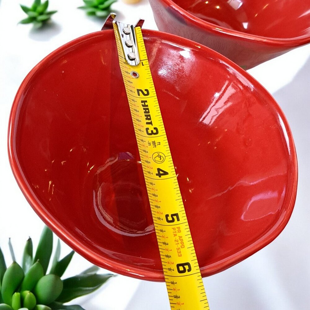 Pallini By Vietri Coupe Cereal BowlSet of 4 Vietri PALLINI HOLIDAY Red Cereal - Picture 8 of 8